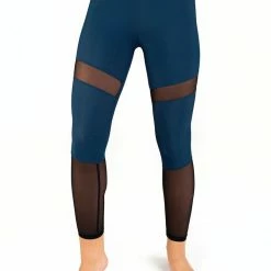 Dragonfly Barbara Leggings - Petrol Mesh All Pole Wear