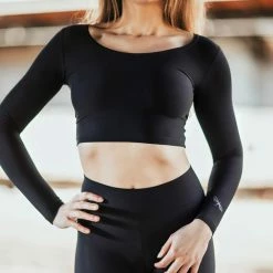 Dragonfly Pavi Crop Top - Black All Pole Wear