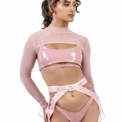 Naughty Thoughts XXX Rated Suspender - Pink