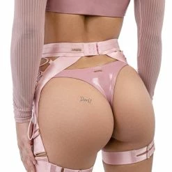 Naughty Thoughts XXX Rated Suspender - Pink
