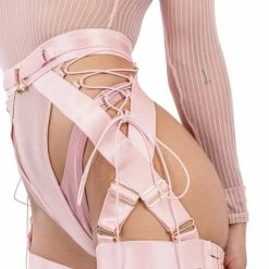 All Pole Wear Naughty Thoughts XXX Rated See Through Bodysuit - Pink