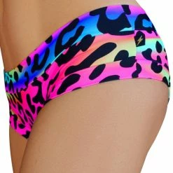 Cleo The Hurricane Hot Pants - Neon Leopard