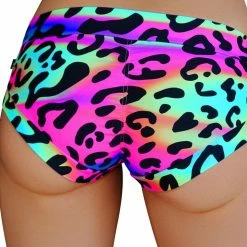 Cleo The Hurricane Hot Pants - Neon Leopard