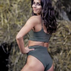 All Pole Wear Pole Addict Lena Top - Army Green