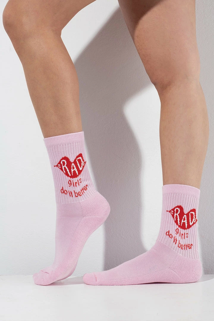 RAD Girls Do It Better Socks - Pink Accessories