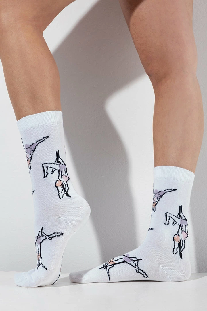 RAD Pole Move Socks - White Accessories
