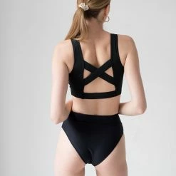 Pole Addict Cross Back Top - Black All Pole Wear