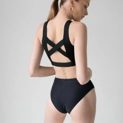 Pole Addict Cross Back Top - Black All Pole Wear