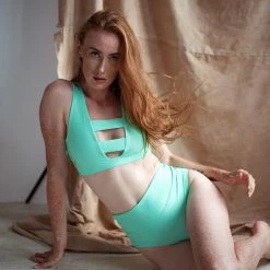 Sway Bettie Shorts - Green Adventurine All Pole Wear