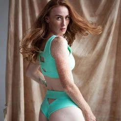 Sway Bettie Shorts - Green Adventurine All Pole Wear
