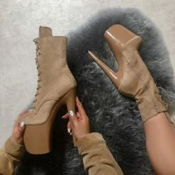 Shoes Hella Heels Hoedown 8inch Boots - Desert