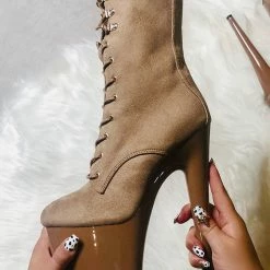 Shoes Hella Heels Hoedown 8inch Boots - Desert