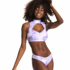 New In Bandurska Dreamy Top - Lavender Tie Die