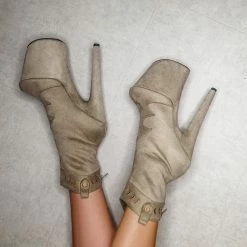 Hella Heels Ride'em 8inch Boots - Dusky Shoes