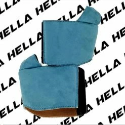 Shoes Hella Heels Classique Shoe Protector - Baby Blue Faux Suede