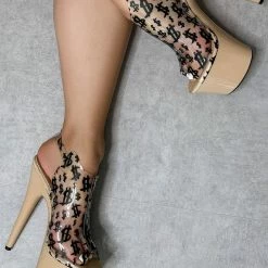 Hella Heels Make It Reign 7inch Stilettos - Sand