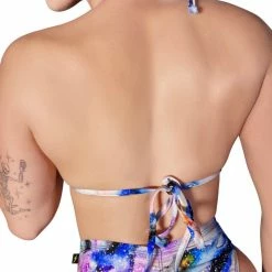 Cleo The Hurricane String Bikini Top - Galaxy