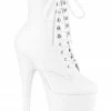 Shoes Pleaser USA Flamingo-1020LWR 8inch Real Leather Boots - Matte White
