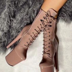 Shoes Hella Heels LipKit 8inch Boots - Boujee