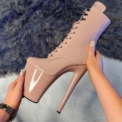 Shoes Hella Heels LipKit 8inch Boots - Boujee