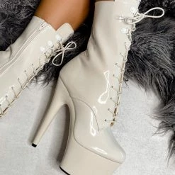 Hella Heels LipKit 7inch Boots - No Angel Shoes