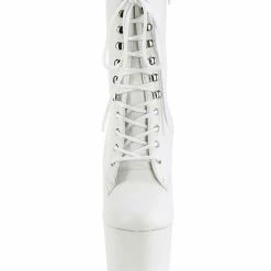 Shoes Pleaser USA Flamingo-1020LWR 8inch Real Leather Boots - Matte White