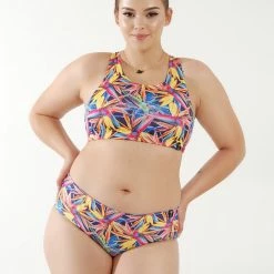All Pole Wear Pole Addict Openback Top - Floral Firework
