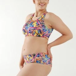 All Pole Wear Pole Addict Openback Top - Floral Firework