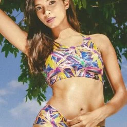 All Pole Wear Pole Addict Openback Top - Floral Firework