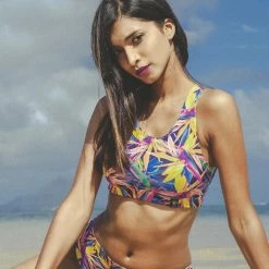 All Pole Wear Pole Addict Openback Top - Floral Firework