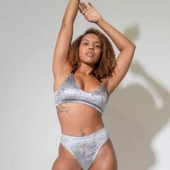 Tops Sorte Glare Top - Silver