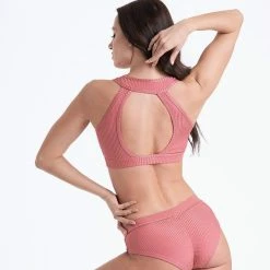 Bandurska Gabriella Top - Ribbed Dusty Pink