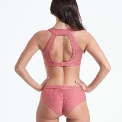 Bandurska Gabriella Top - Ribbed Dusty Pink