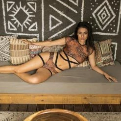 Paradise Chick Frankie Garter Shorts - Rust