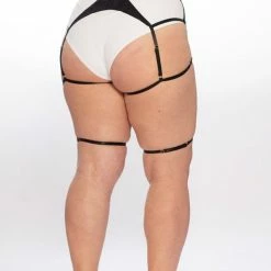 Queen Accessories Queen Garter Belt - Black Shine