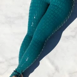 Creatures Of XIX Gecko Grip Leggings - Teal Back In Stock