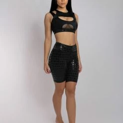 Back In Stock Creatures Of XIX Gecko Grip Biker Shorts - Black