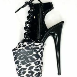 Lunalae Shoe Covers - Grey Leopard