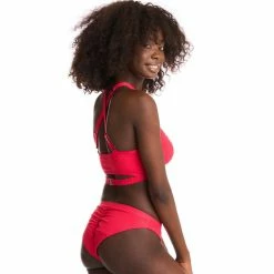 Bandurska Habibi Bottoms- Ribbed Red New In