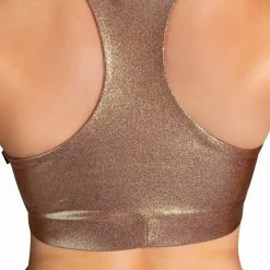 All Pole Wear Cleo The Hurricane Twist Sports Bra - Rose Gold