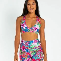 New In AMBR Designs Eco Biker Shorts - Aloha