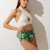 All Pole Wear Shark Polewear High Waist Shorts - Green Fern