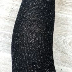 Lunalae Thigh High Socks - Black Sparkle Accessories