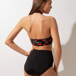 Shark Polewear Double-sided High Waisted Shorts - Cherry/Black All Pole Wear