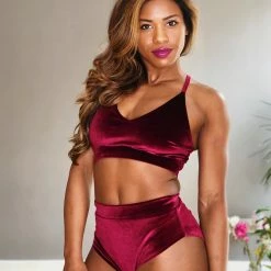 REV ACTIV Gap Top - Wine Velvet All Pole Wear