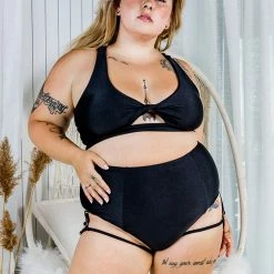 All Pole Wear Chantay Polewear Pretzel 2-way Top - Noir