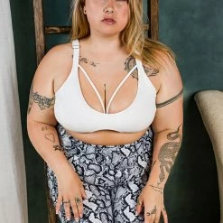 All Pole Wear Chantay Polewear Baby Valentine Top - Ribbed Blanc