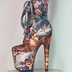 Hella Heels Renaissance 8inch Boots - Stairway To Heaven Shoes