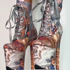 Hella Heels Renaissance 8inch Boots - Stairway To Heaven Shoes