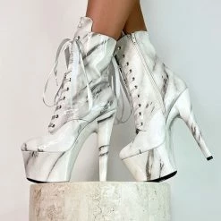 Shoes Hella Heels Renaissance 7inch Boots - Faith